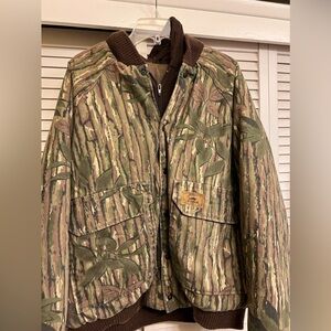 VINTAGE DUXBAK Realtree Camo Winter Hunting Jacket Sz xl